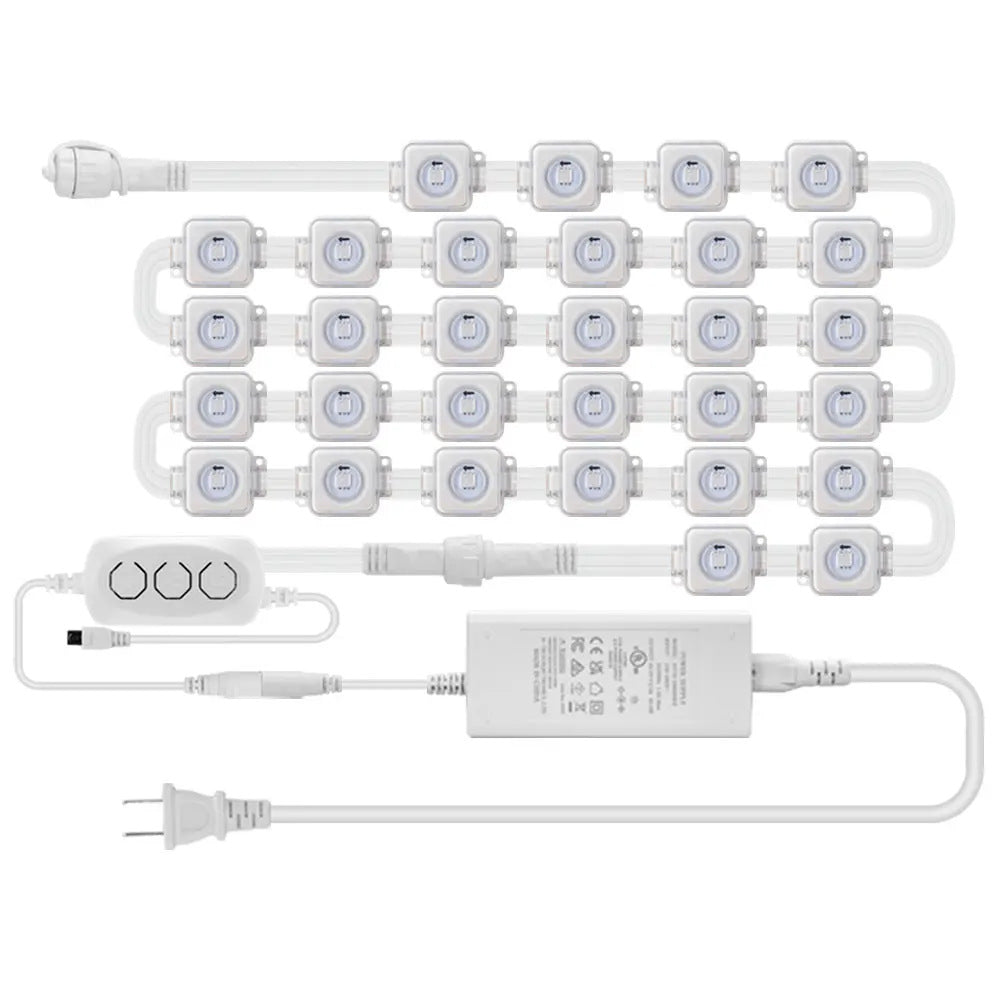 Intelligent LED Eaves Outdoor Waterproof RBG Colorful lumière décorative
