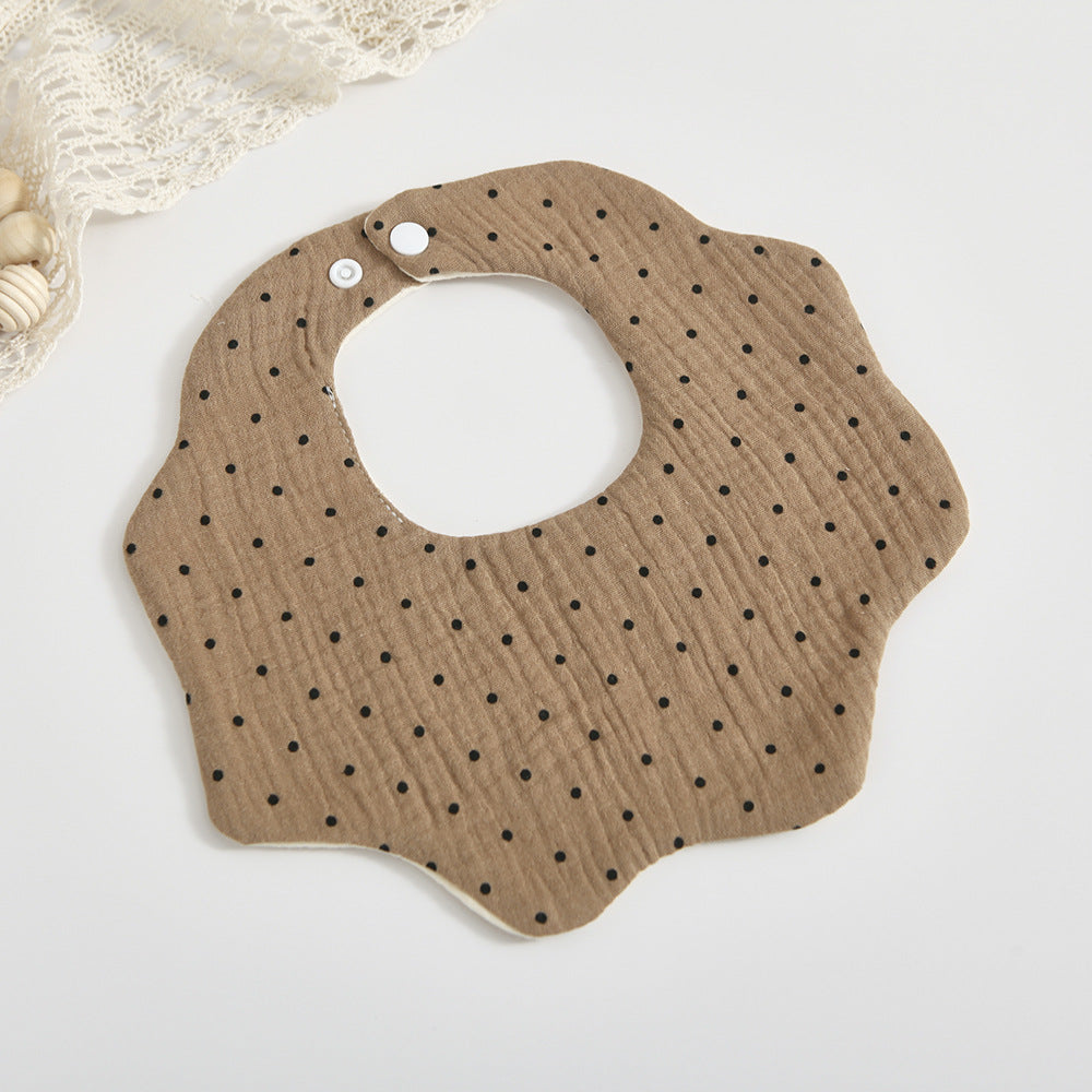 Bébé 6 couches coton Gauze Petal Bib