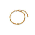 Fashion Titanium Steel Matte Chaîne Eau Drop Zircon Bracelet Set