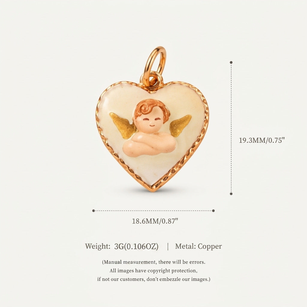 Pendentif coeur aimant Shell et accessoires Boweveryday