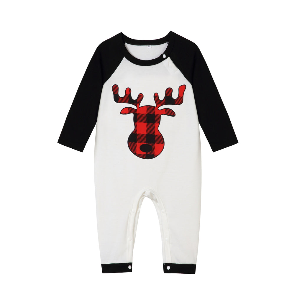 Cartoon Elk Imprimer Accueil Vêtements Pajamas Parent-enfant Porter