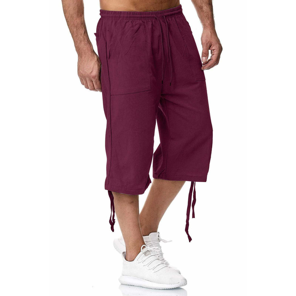 Pantalon de sport casual de coton et de coton d'été Linge de maison croped Casual P