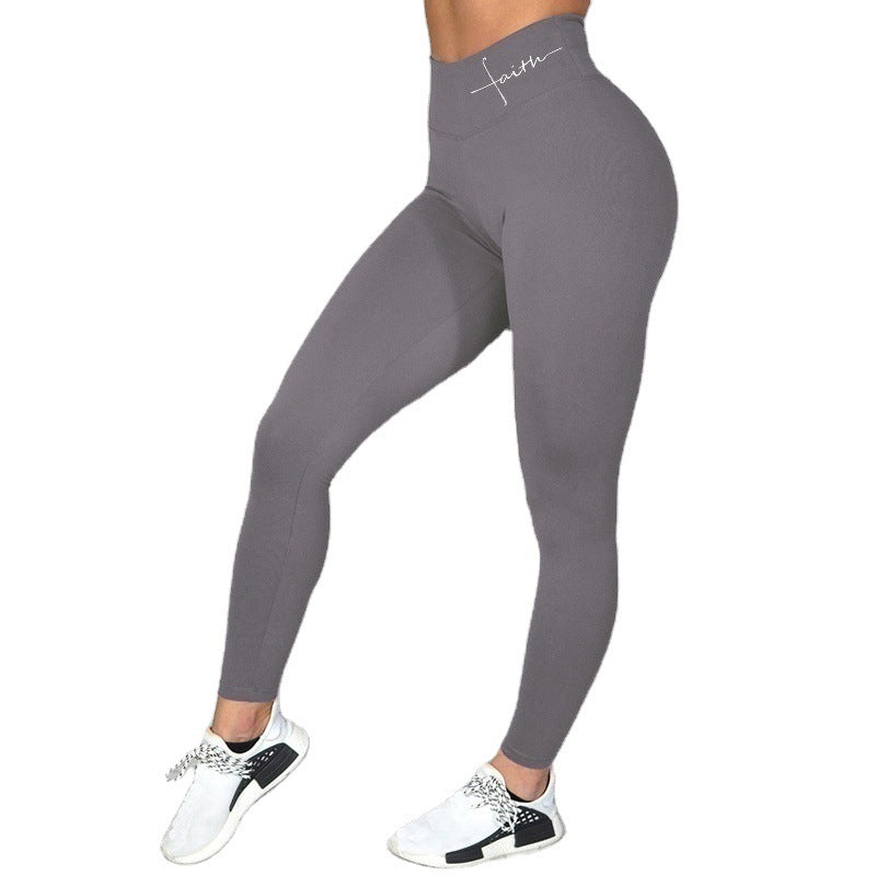 Pantalon de yoga cousu côtelé de style européen et américain