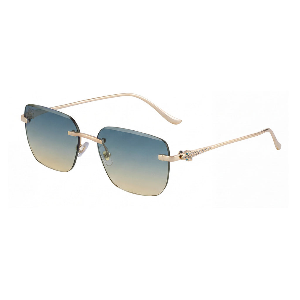 Lunettes de soleil Fashionable Square Rimless pour hommes