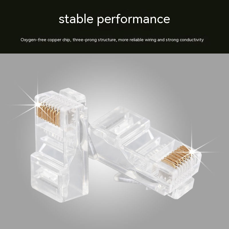Exquise en conserve 100 PCs Haute Performance Catégorie 6 Crystal Plug Rj45 Crystal Head