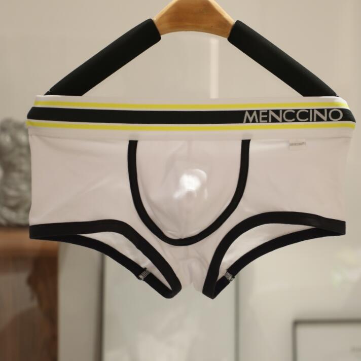 Hommes Solid Couleur Coton Confortable Sexy Bas taille Boxers