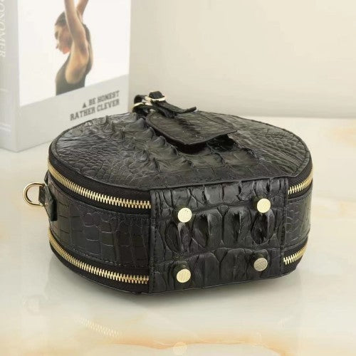 Sac à épaule en cuir véritable Casual Femmes