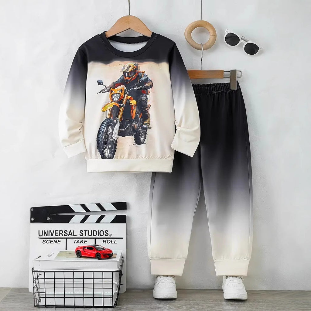 Garçons Hoodie Printemps Automne Arrivée Crew-Neck Sweatshirt
