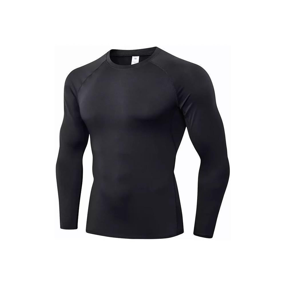 T-shirt à manches longues T-shirt en forme de musculation