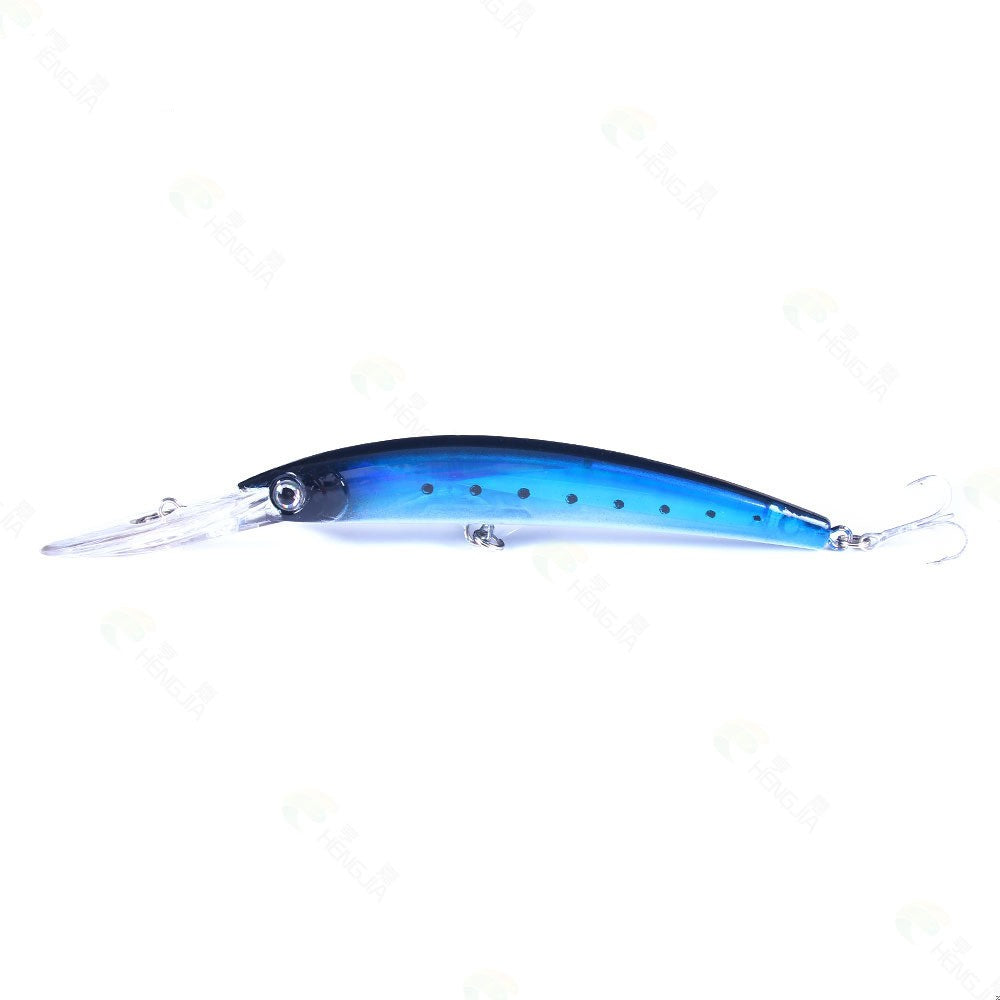 Hengjia Long Cast Sea Fishing Mino Simulation de faux bec flottant loin
