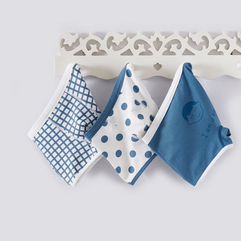 Sous-vêtements en coton pour enfants Cartoon Simple Boxer