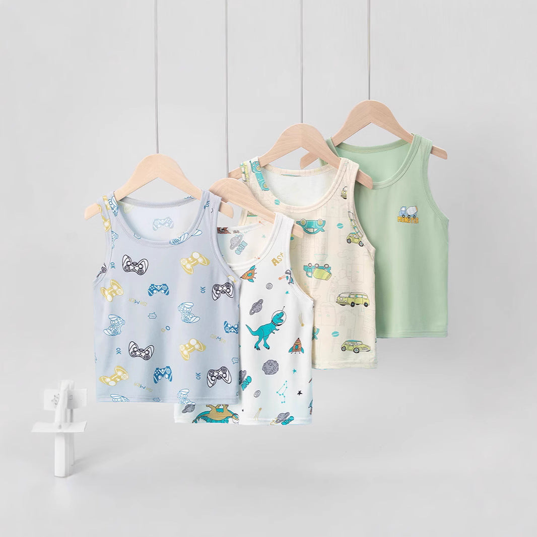 Veste mince pour les garçons et les filles confortable Casual Tout-match sans manches
