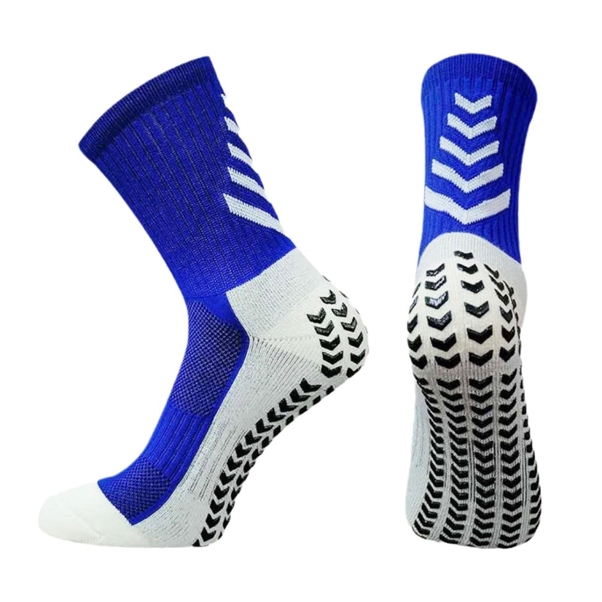 Chaussettes athlétiques mi-calf pour hommes pour course antidérapante Silicone épaissie