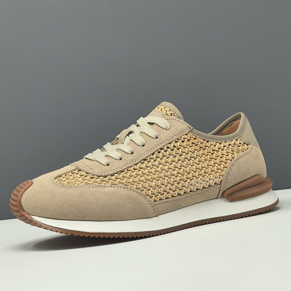 Hommes Respirant Versatile Cuir Chaussures Casual