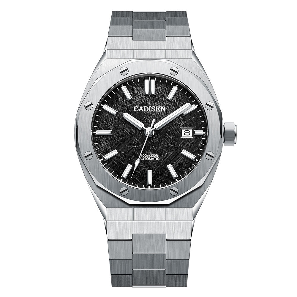 Mouvement mécanique automatique Calendrier Pointeur lumineux Montre homme