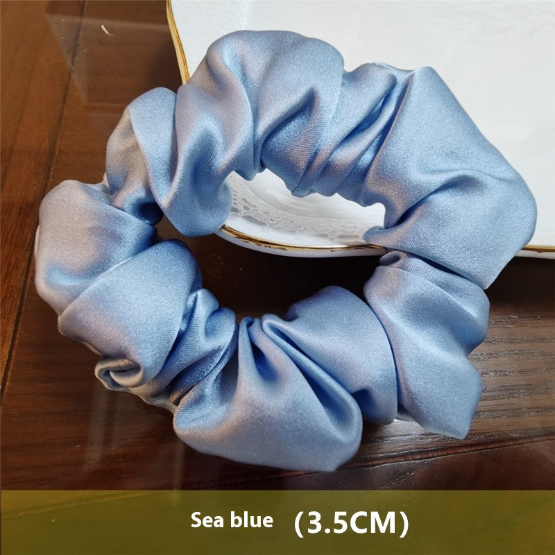 Crêpe Satin Bague de cheveux en soie artisanale française