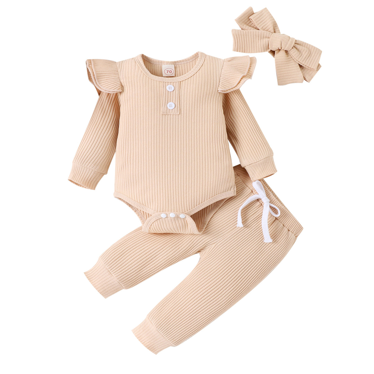 Long-sleeved romper with hood