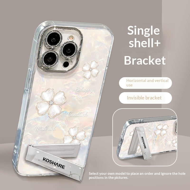 Housse de protection pour téléphone irisé de luxe à quatre bras