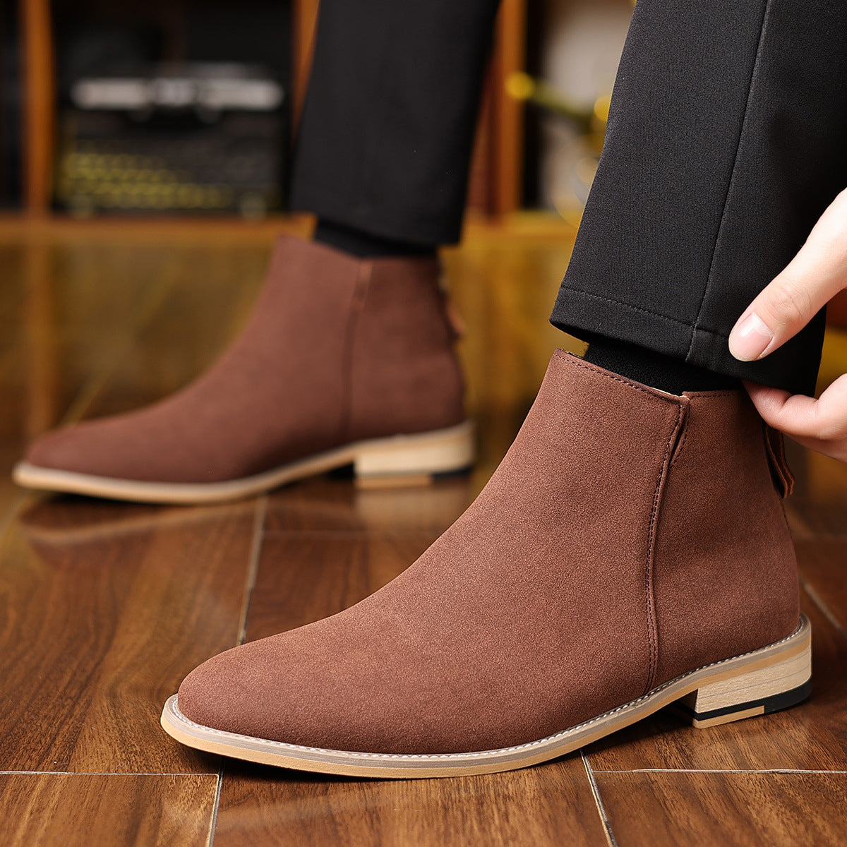 Automne et hiver Rétro hommes Matte Martin Bottes