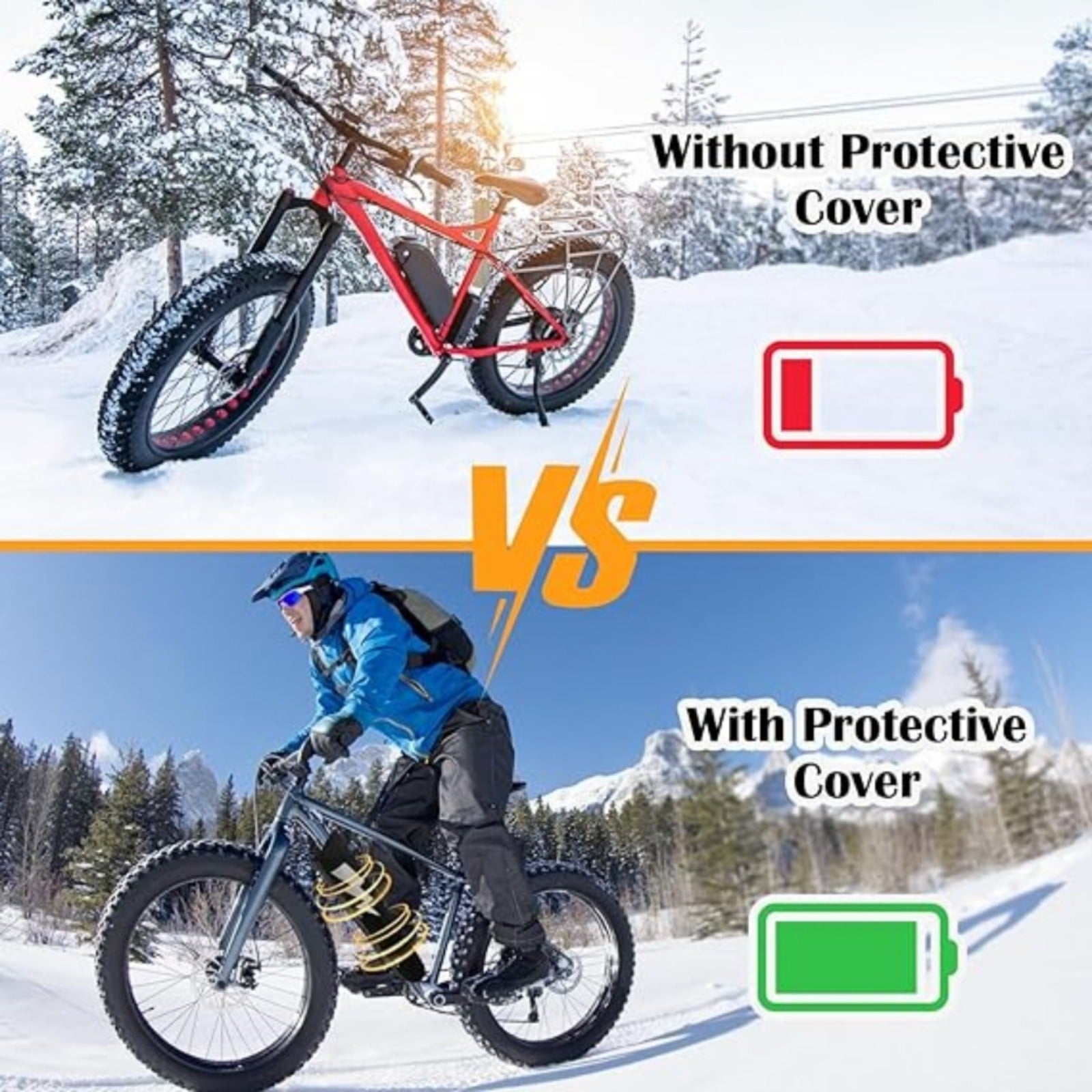 Couverture de protection de la batterie E-Bike