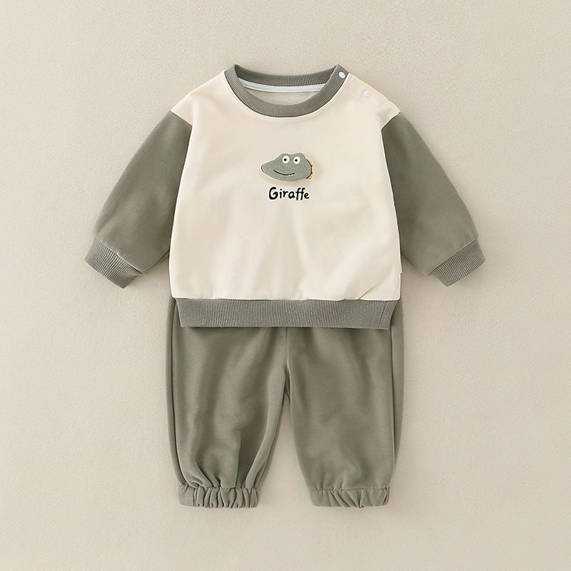Pure Cotton Romper Set Pour Garçons Mignon Enfants Vêtements Bébé Garçon Outfits