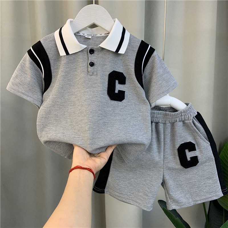 Ensemble de vêtements d'été pour garçons Polo pour enfants légers pour l'été