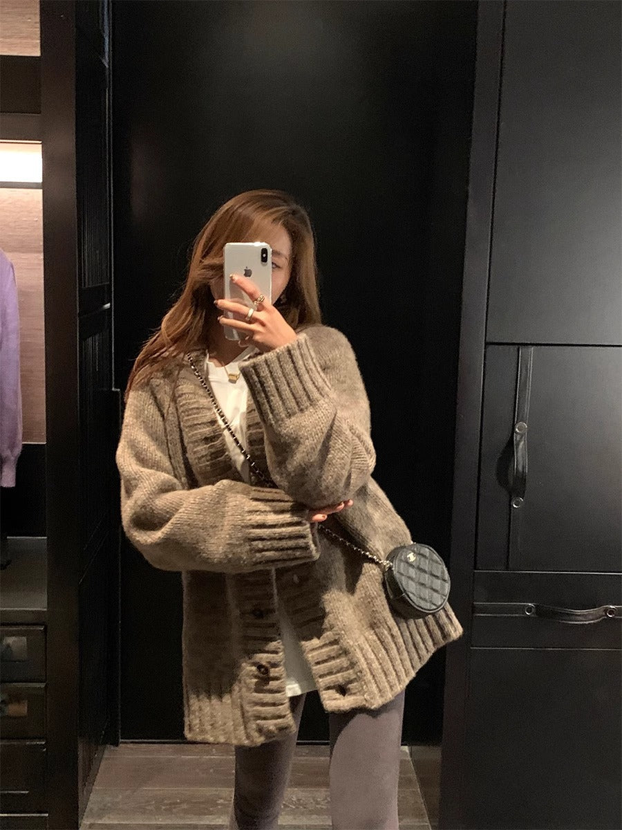Chandail tricoté Cardigan Coat Femmes