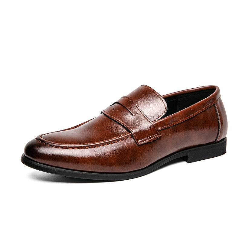 Chaussures en cuir minimaliste pointed Toe en style britannique
