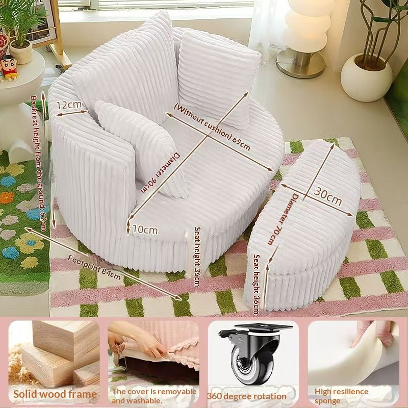 Chaise Canapé ronde pivotante monoplace