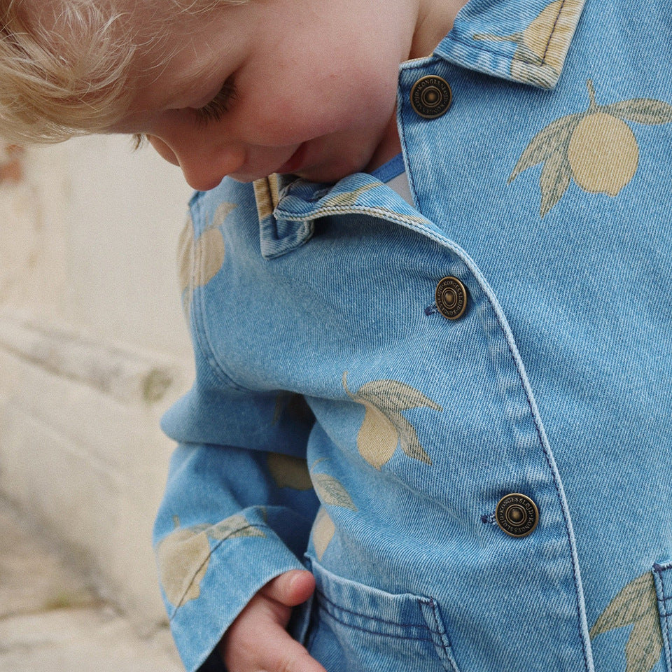 Lemon Manteau Desserré Vieille Suspendu Frosted Jupe de Veste de Bow