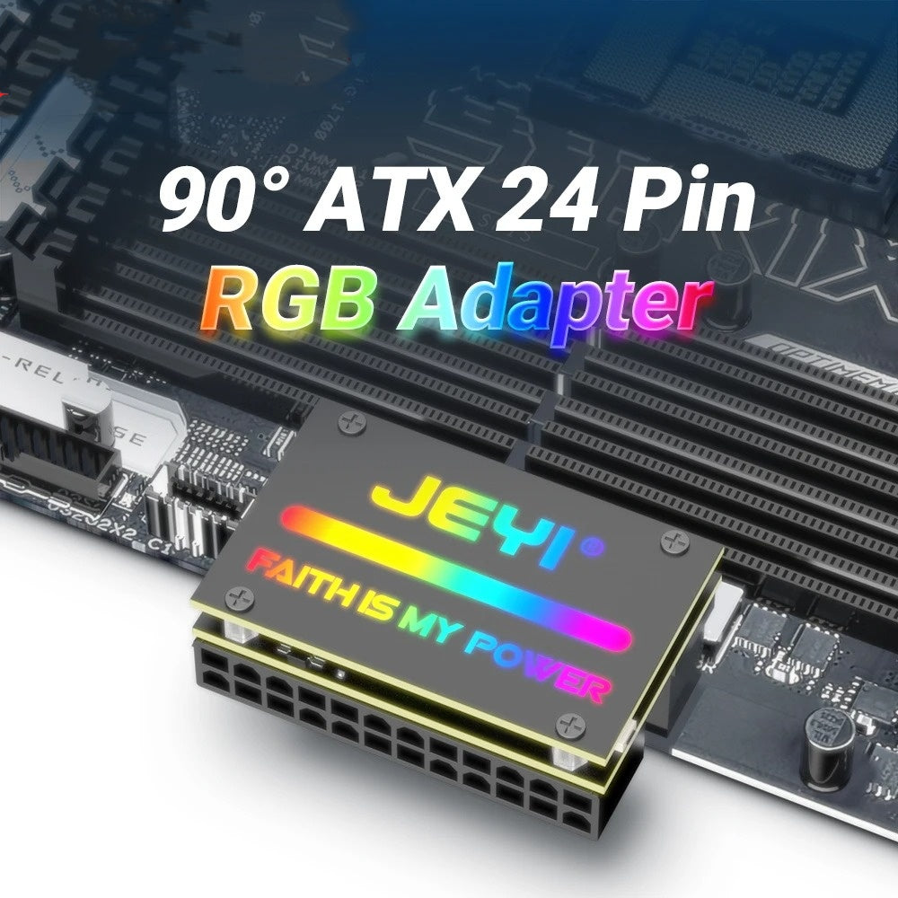 Châssis Mainboard ATX Alimentation 24Pin90 Degrés Direction Elbow Line Accessoires de course