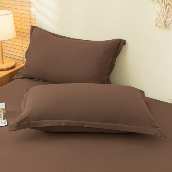 Coussin lavable en coton Aloe de couleur solide Et respirant
