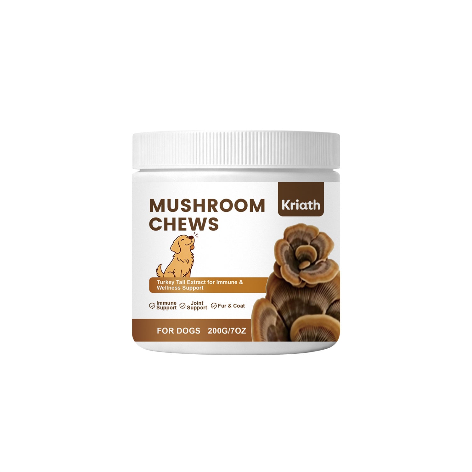 Mouchoirs de champignons pour chiens