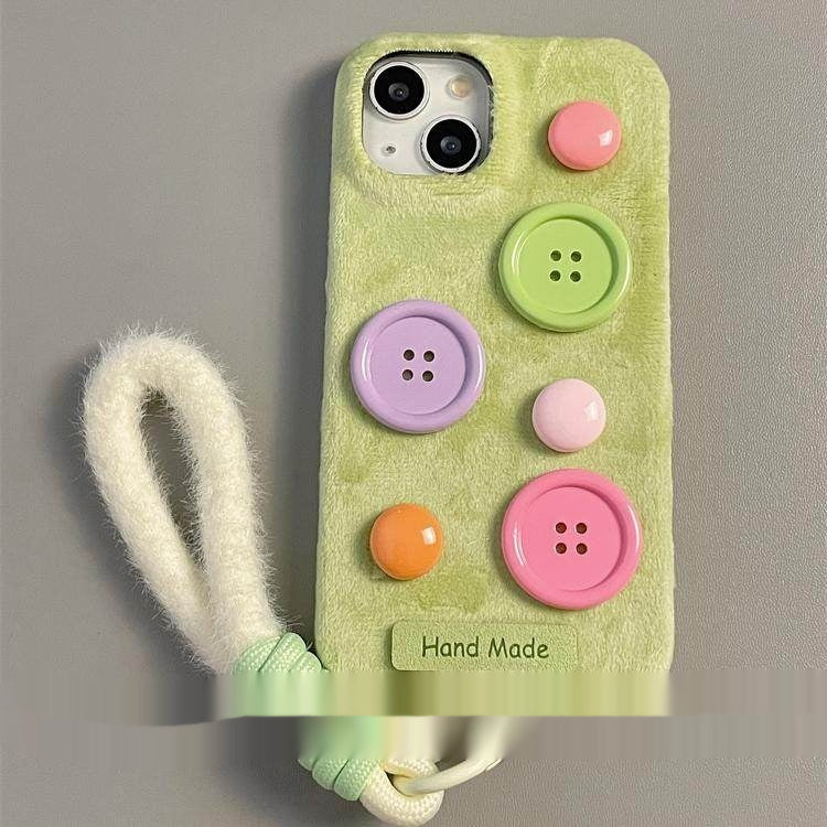 Boutons colorés Velvet pour les boîtiers de téléphone élégants