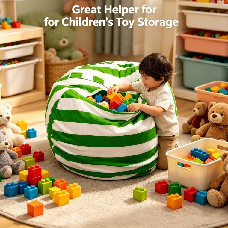 Sac de rangement en peluche pour enfants résistant à la poussière