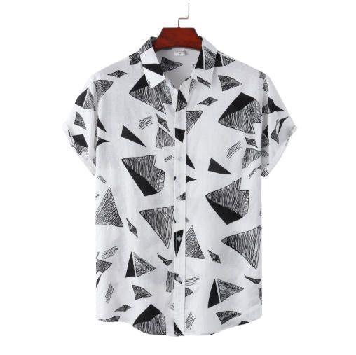 Hommes Relaxed-fit manches courtes vieille chemise