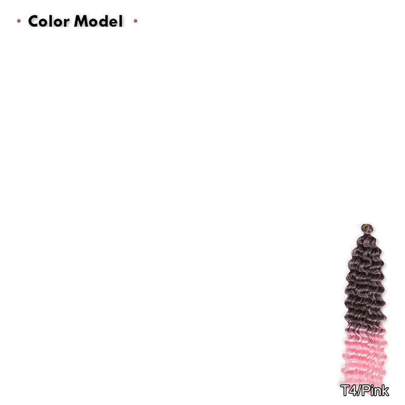 African Wig 22 pouces Twist Water Wave Pattern