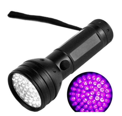Lampe de poche UV violet pour les scorpions détecte les agents fluorescents