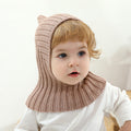 Chapeau bébé et bébé écharpe tout-en-un tenue chaude Casquette