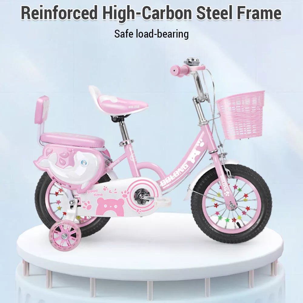 12-16Inch Enfants Vélo pour 2-10 ans Enfants Filles Vélo Stabiliser