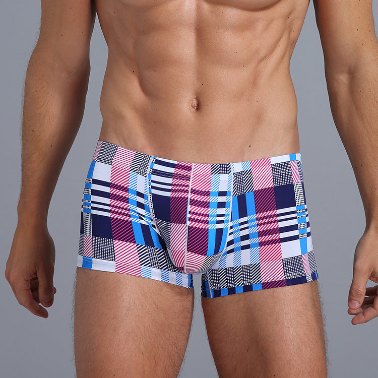 Boxers de mode en soie glacée imprimés