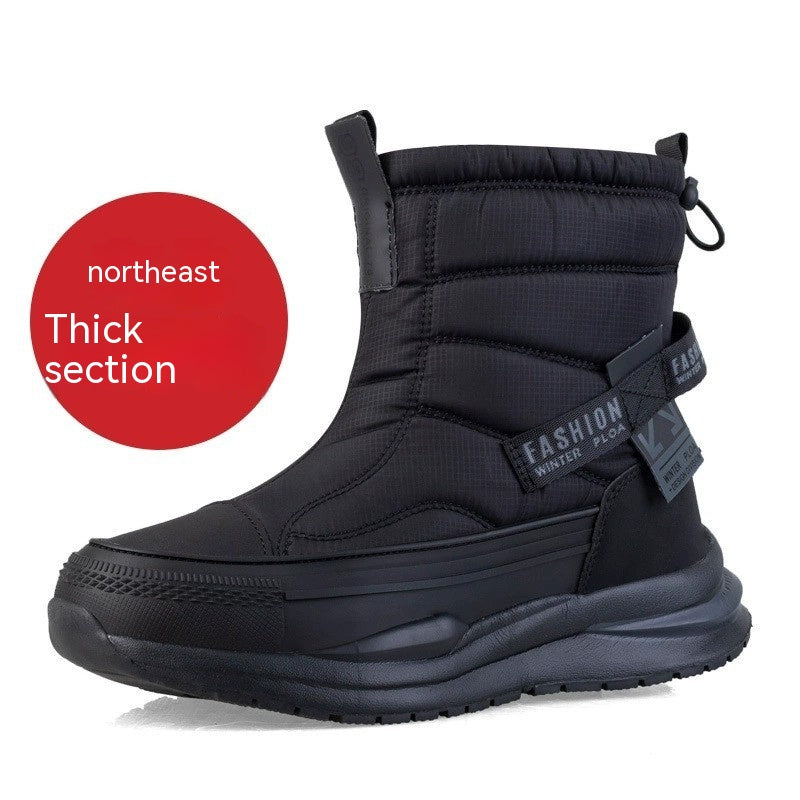 Doublure de laine d'hiver Waterproof Chaussures de coton Casual Hommes