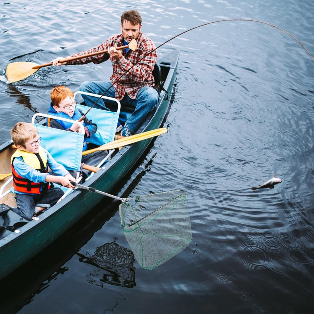 Filet d'atterrissage pour poissons rétractables - Filet d'atterrissage pliable pour pêcheurs et activités de plein air - P
