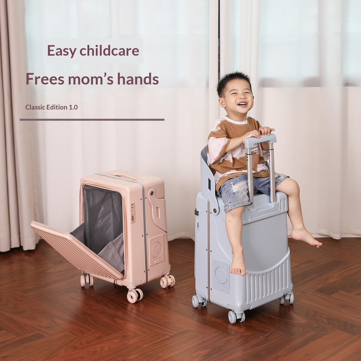 Long, thick travel case suitable for children
