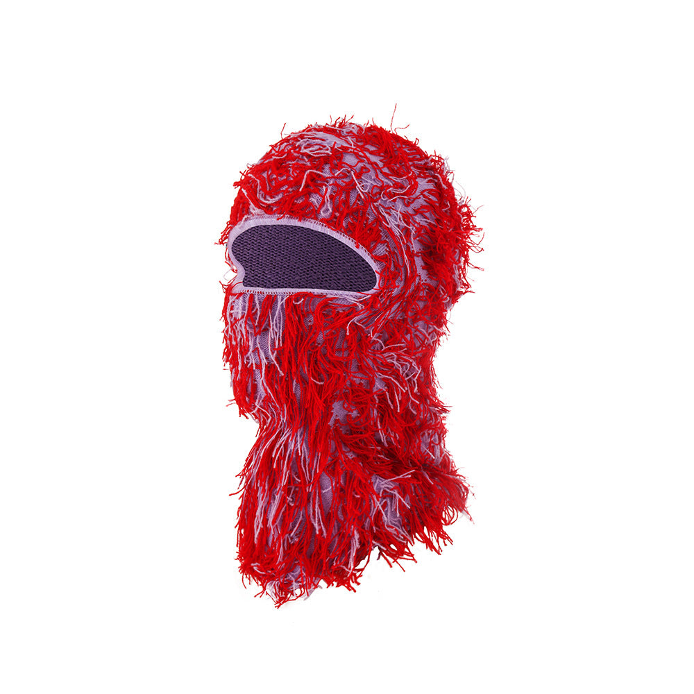 Masque de visage chaud tricoté européen et américain