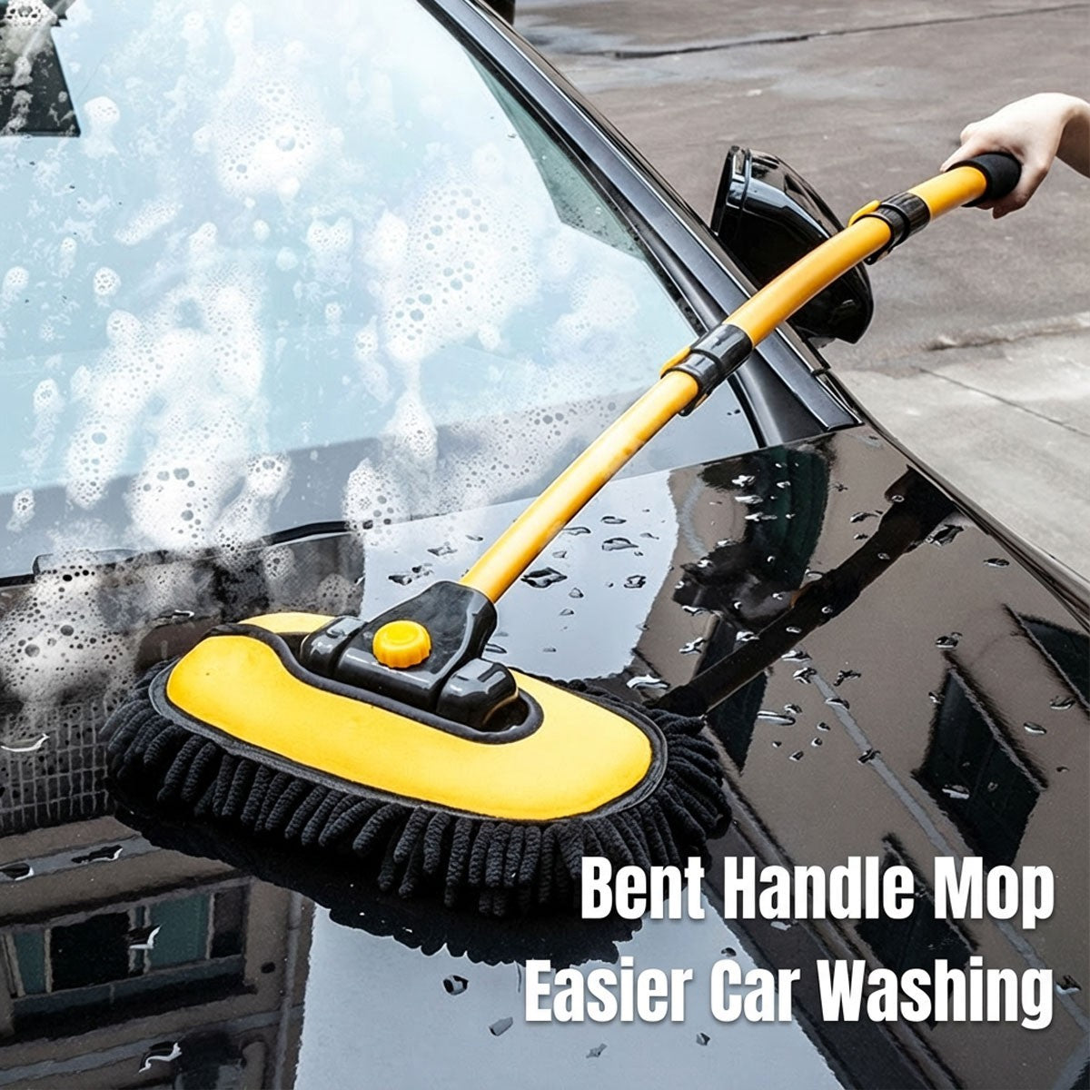Kit de brosse télescopique de lavage de voiture Mop outil de nettoyage de véhicule à manches longues
