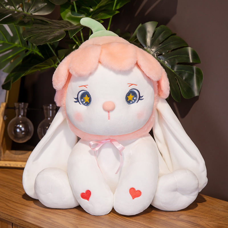 Mignon petit lapin divers styles de peluche jouet