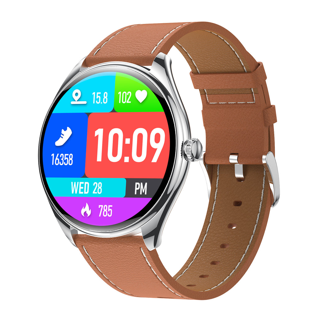 Ultra-fin 143 pouces Smart Watch Fréquence cardiaque Blood Oxygen Bluetooth Calling Voice Assistant