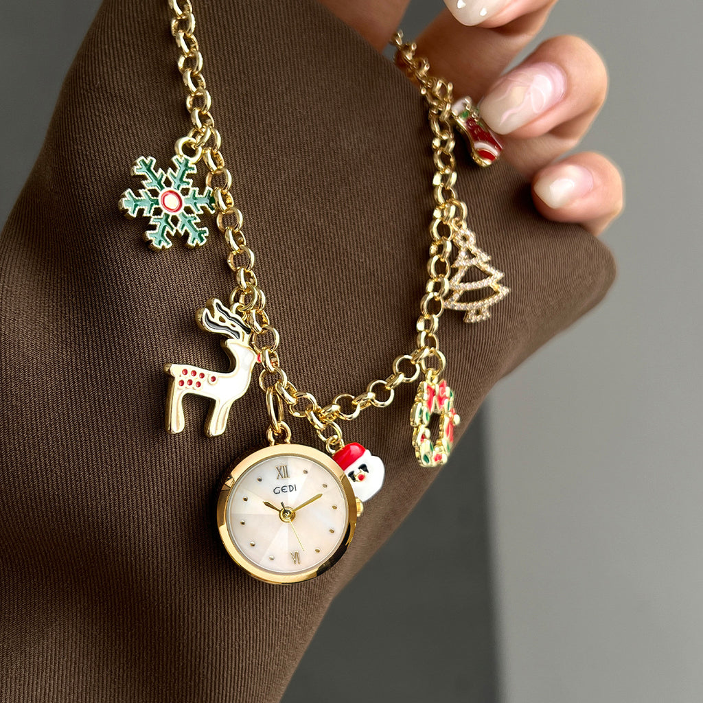 Bracelet de Noël Quartz montre pour les femmes
