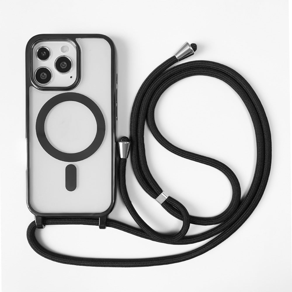 Boîtier de protection pour téléphone magnétique Lanyard